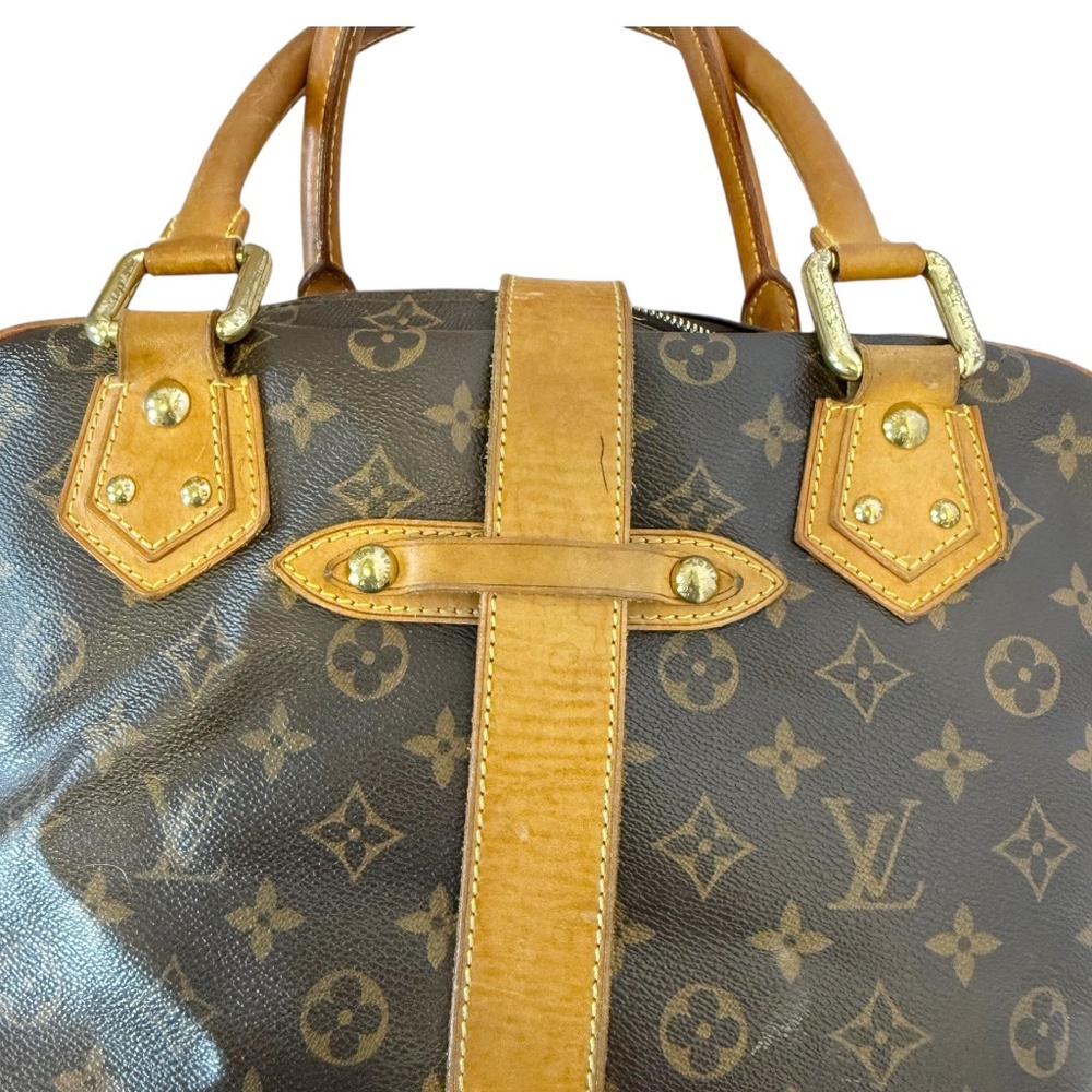 LOUIS VUITTON M40025 Monogram Manhattan GM Tote Bag Shoulder - Picture 6 of 10